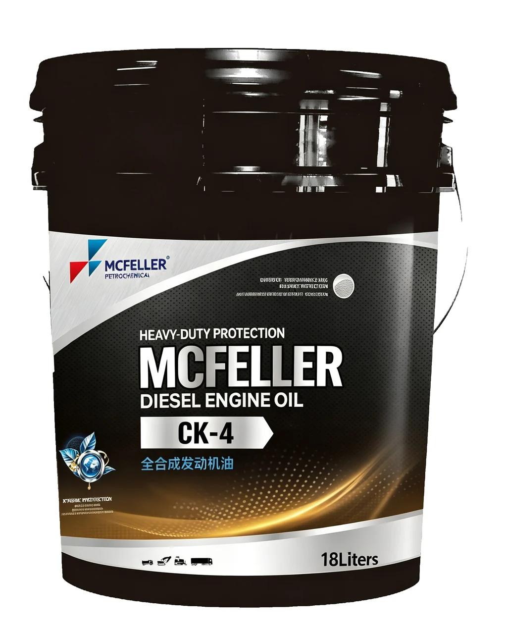 马克菲勒 CK-4 重负荷柴油发动机油 18L 包装